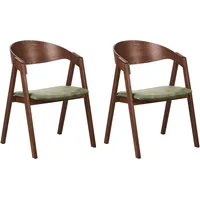 Beliani Esszimmerstuhl 2er Set YUBA