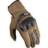 LS2 Kubra Motorrad Handschuhe, braun, Größe L für Männer