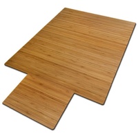 Floordirekt Böttcher-AG Bodenschutzmatte fd-19091, extra stark, Bambus für Parkett und Teppich, mit Lippe, 90x120cm