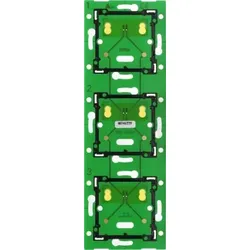 Niko Züblin 550-14037 Dreifach vertikale wandmontierte Platine für Niko Home Control zur Verwendung mit Anschlusseinheit, Mittenabstand: – horizontale und vertikale Verbindung mit Mittenabstand 71 mm – schnelle und reibungslose horizontale Verbindung me