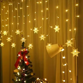 Montegoni Lichtervorhang 2,3 m Kunststoff 2,3 m Warmweiß