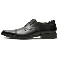 Clarks Herren Tilden Cap Oxford, Black Leather, 49 EU - 49 EU