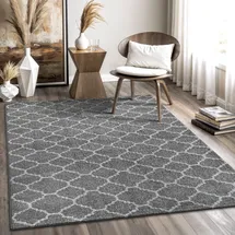 Sanat Boho Teppich – Moderner Teppich im Boho Stil, Geeignet für Wohnzimmer, Schlafzimmer, Flur, Esszimmer und Kinderzimmer – Skandi Grau, Größe: 160 x 230 cm