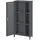 [en.casa] Badezimmerschrank Vansbro 96x48x24 cm WPC Dunkelgrau