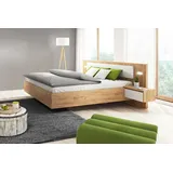 XELO Schlafzimmer Set komplett 5-teilig Wildeiche Gold Weiß Design Möbel