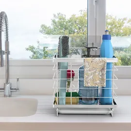 Intirilife Spülenablage Reinigungskorb in Silber | Gr.: onesize