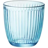 Bormioli Rocco 6 Wassergläser / Whiskybecher 29cl Line Blau - Hellblau