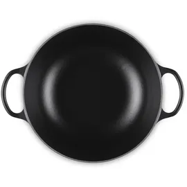Le Creuset Signature Bräter 26 cm rund schwarz