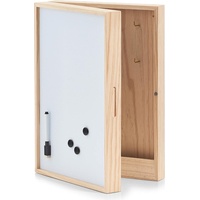 Hti-Living Schlüsselkasten, Memoboard, Holz mit Whiteboard