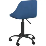 vidaXL Bürostuhl Samt Blau