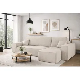 kaiser möbel Ecksofa Cord 4-Sitzer Beige