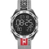 Herrenuhr DIESEL CRUSHER DZ1894 Textilarmband Grau Digital Chrono Timer Alarm