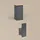 livinity® Paolina Badschrank 40,2 x 88,2 cm Anthrazit/Goldkraft Eiche