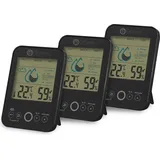 Miraval Raumklimastation Schimmelwarner 5 Stufen Lüftungsempfehlung Hygrometer Temperaturstation