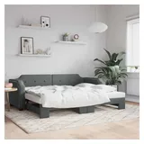 vidaXL Tagesbett 90 x 190 cm Dunkelgrau