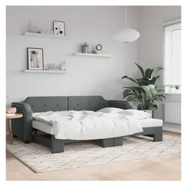 vidaXL Tagesbett 90 x 190 cm Dunkelgrau