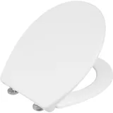 CORNAT WC-Sitz "New Rezya" - Nachhaltiges Material - Pflegeleichter Recycling-Thermoplast - Quick up & Clean Funktion - Absenkautomatik - weiß/Recycling Toilettensitz/Klodeckel / 1076430