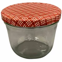 Siena Garden Siena Home Einmachglas Sturz-Glas "Cucinare" 1TO230 rot/weiß,