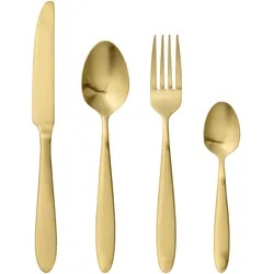 Bloomingville Besteck Frea 4er Set, Edelstahl, gold