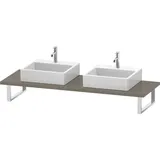 Duravit Konsole „L-Cube“ in Flannel Grey Hochglanz