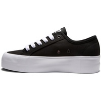 DC Shoes Damen Manual Sneaker, Black/White, 38 EU