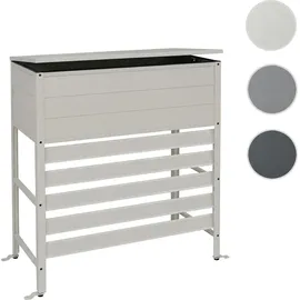 MCW Aluminium Verkleidung für Klimaanlage/Wärmetauscher P94 110x96x43cm Grau/Weiß