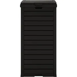 vidaXL Outdoor-Mülltonne 41 l Schwarz