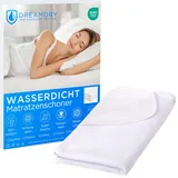 Dreamdry Matratzenschoner 200 x 200 (2er Pack) - Inkontinenzunterlage waschbar, Matratzenschoner 200x200cm wasserdicht, wasserdichte Matratzenauflage, Matratzenbezug, Nässeschutz