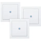 Homematic IP Smart Home 3er-Set Wandtaster HmIP-WRCC2– flach