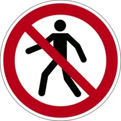 Durable Sicherheitskennzeichen ''Für Fußgänger verboten''