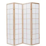miliboo Japanischer Paravent Ikuyo, Holz und Papier