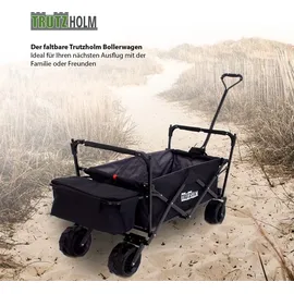 Trutzholm Bollerwagen faltbar mit Sonnendach grau/schwarz