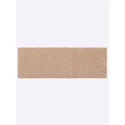 Fußmatte AKZENTE FEEL Gr. 2, beige, B:35cm H:7mm L:100cm, Polyester, Kunstfaser, Gummi, Teppiche