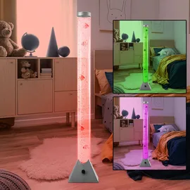 ETC Shop RGB LED Stehleuchte 120,0 cm transparent