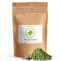 Bio Moringa Pulver 100 g - 100% echtes Moringa Oleifera Blattpulver in Rohkost-Qualität - vegan, rein, glutenfrei, laktosefrei - ohne Zusatzstoffe