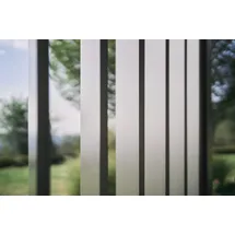 Biohort Lamellenwand 1 Stück 2,46 x 2,35 x 0,10 m Quarzgrau-Metallic