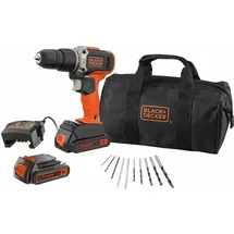 Black & Decker Black&decker - Black+decker Bcd003ba10s Akku Schlagbohrschrauber 18v 2 Akkus Zubehör 10-tlg Werkzeugtasche