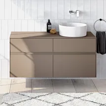 Villeroy & Boch Collaro Waschtischunterschrank C04300VM, 120x54,8x50cm, Waschtisch rechts, Taupe