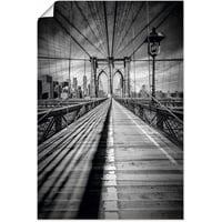 Artland »Brooklyn Bridge, New York City Monochrom«, New York, (1 St.), gedruckt