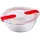 Pyrex FC361 Koch- und Aufwärmschale mit Deckel aus Kunststoff und Glas