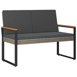 vidaXL Gartenmöbel Set 4-tlg. Grau/Dunkelgrau