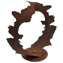 Estexo Dekofigur Gartendeko Edelrost Skulptur Gartenskulptur Rost Figur Dekoration Deko 38 cm