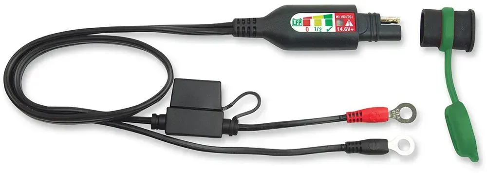 Tecmate O127 Optimate Lithium 610mm 12v 1/4 ́ ́ Batteriekabel - Black - One Size