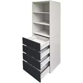 Hti-Living Kommode 50 x 40 x 161 cm Grau