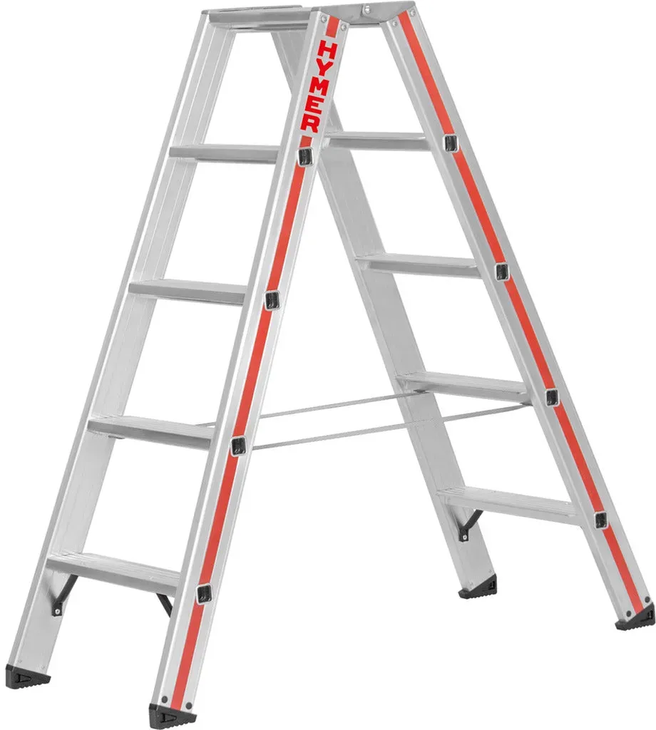 Stufenstehleiter, beidseitig begehbar 8024 -  2,22 / 355 / 430 / 4,8