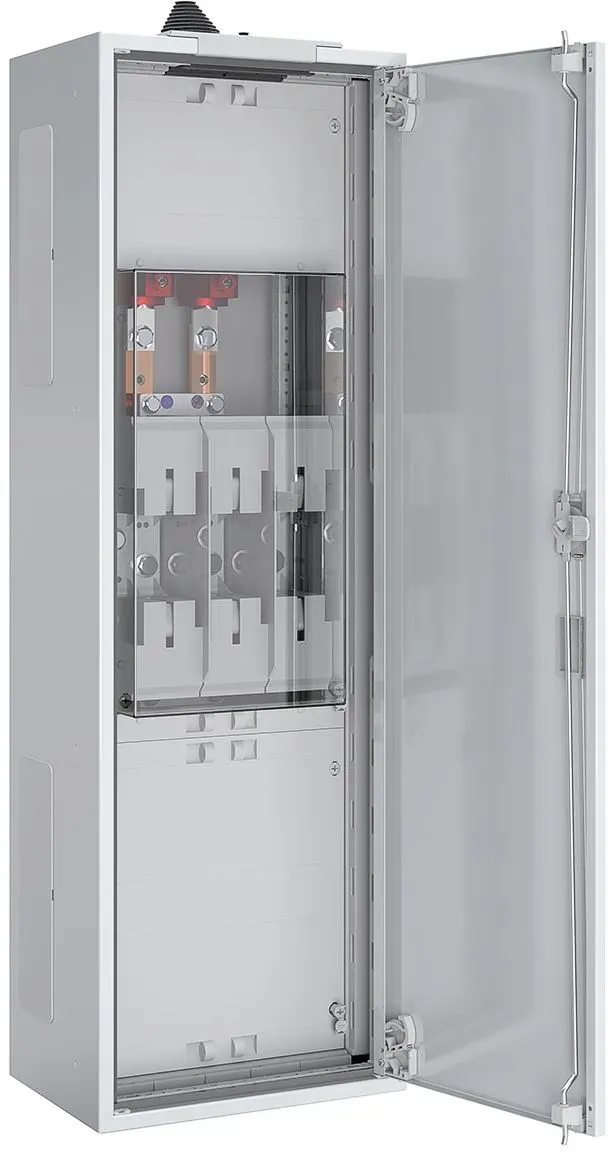 ABN ABNRA106F01 Hausanschluss-Schrank nach TAB EWE, mit SaS, 5-polig 250A, NH2/UT, IP54, BxHxT 300x950x210 mm