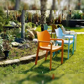 CLP Diva Gartenstuhl 57 x 57 x 84 cm hellgrau