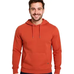 Herren Hoodie Kapuzen-Pullover Basic-Pullover moderner Baumwoll-Pullover Sweater Große Größen Rot - XXL