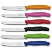 Victorinox Brötchenmesser-Set, 6 Stück, farbig