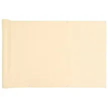 vidaXL Balkon-Sichtschutz Creme 500 x 120 cm PVC
